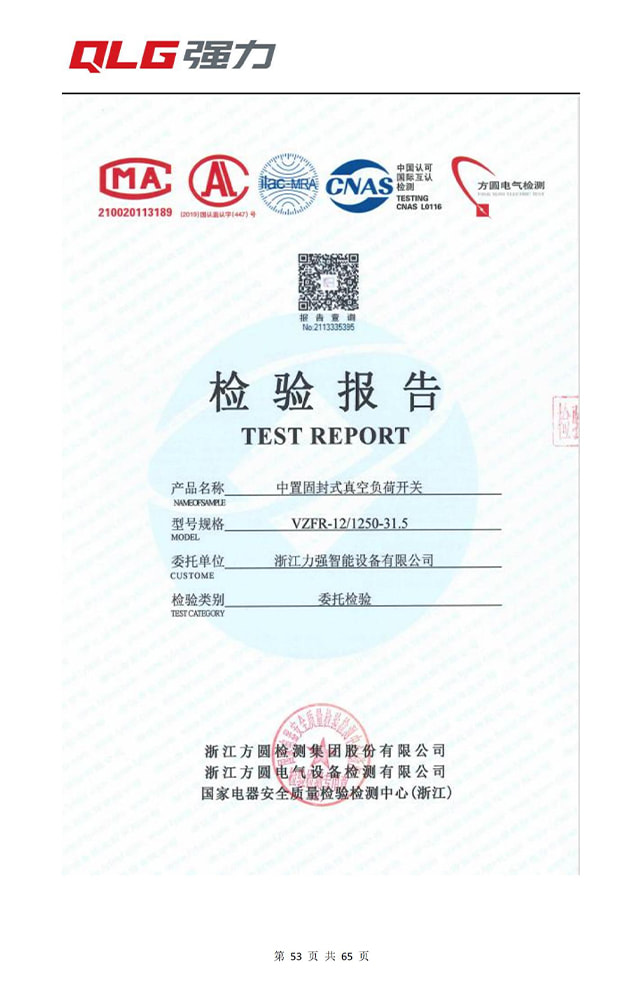 中置固封式真空负荷开关