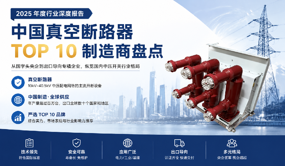 中国真空断路器TOP 10制造商全景盘点：从央企巨头到专精出口先锋